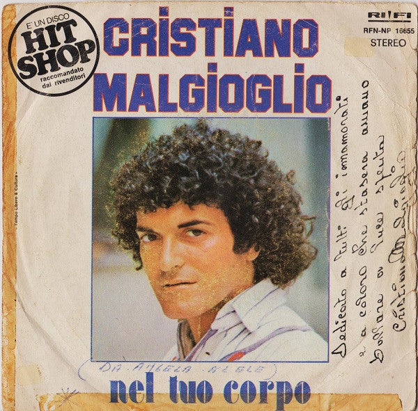 Cristiano Malgioglio - Nel Tuo Corpo (7")