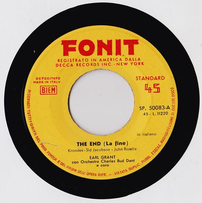 Earl Grant - The End = La Fine (7")