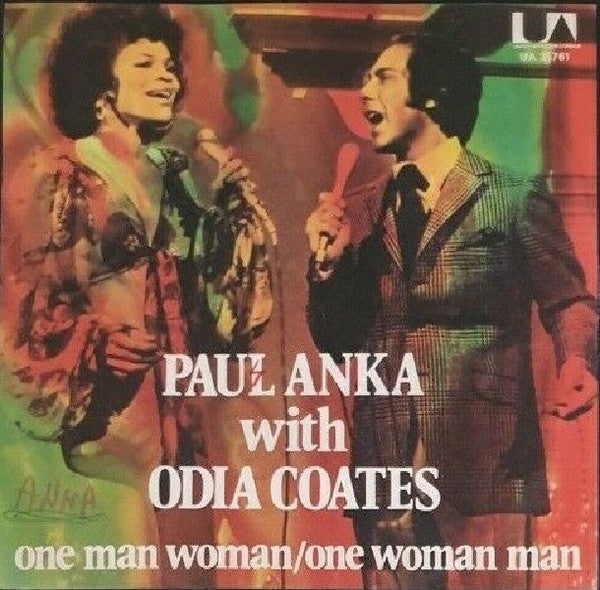 Paul Anka With Odia Coates - One Man Woman / One Woman Man (7")