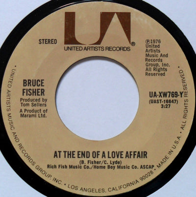 Bruce Fisher - At The End Of A Love Affair / Dr Doom (7")