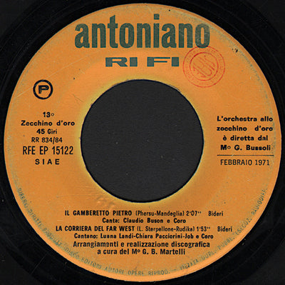 Various - 13° Zecchino D'Oro (7", EP)