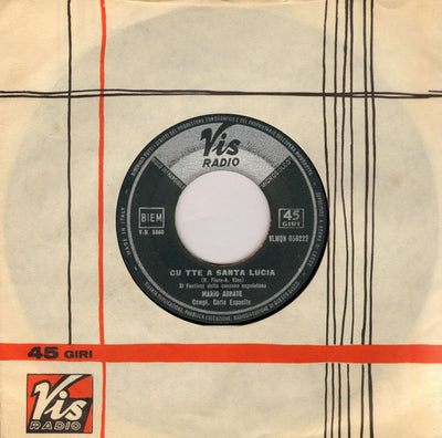 Mario Abbate - Cu Tte A Santa Lucia / Serenata 'Argiento E Blu (7")