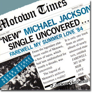 Michael Jackson - Farewell My Summer Love (7")