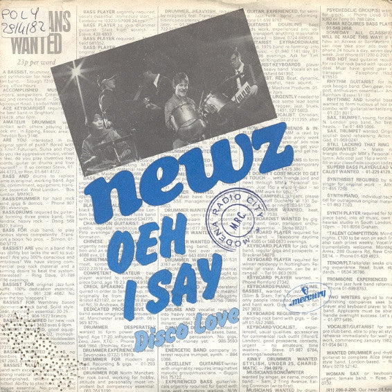 Newz - Oeh I Say (7")