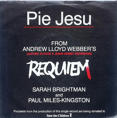 Sarah Brightman And Paul Miles-Kingston - Pie Jesu (7")