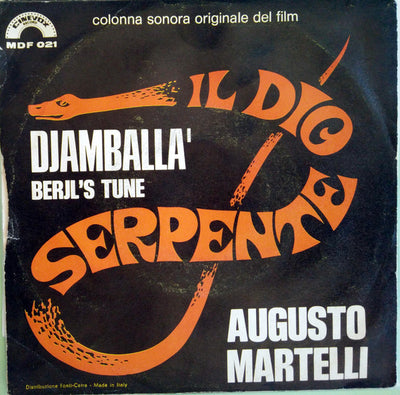 Augusto Martelli - Djamballa' (7", Single, Mono, RP)