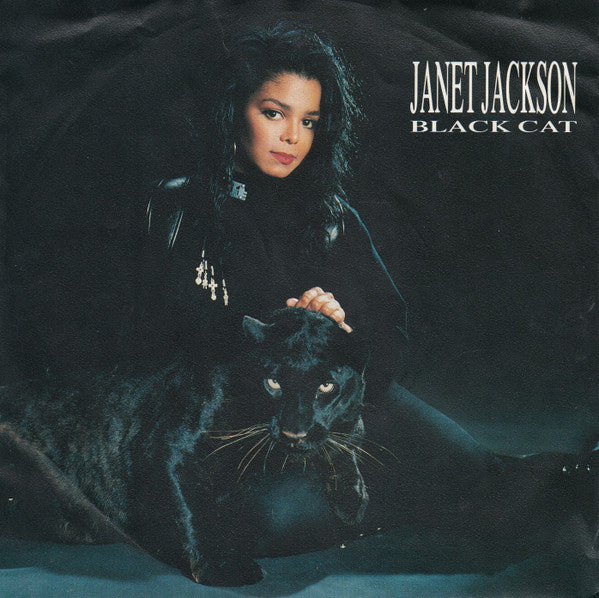 Janet Jackson - Black Cat (7", Single, RP, Sil)