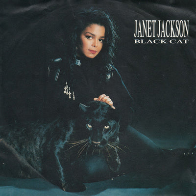 Janet Jackson - Black Cat (7", Single, RP, Sil)