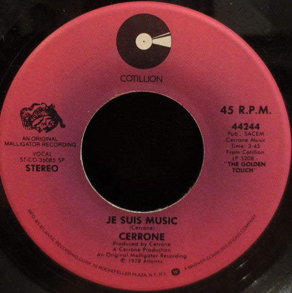 Cerrone - Je Suis Music / Rocket In The Pocket (7")