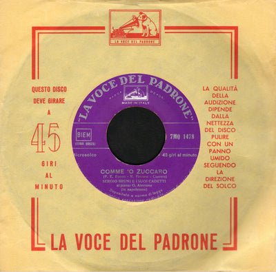 Sergio Bruni - Comme 'O Zuccaro (7")