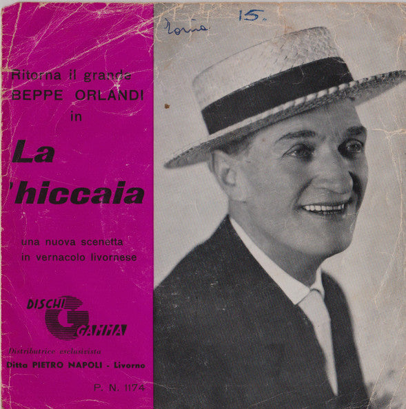 Beppe Orlandi - La 'Hiccaia (7", Generic Cover)