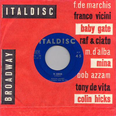 Renata Mauro - Ti Odio (7")