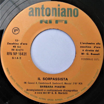 Barbara Piastri / Antonio Di Mezzo - Il Sorpassista / Baby Cow-Boy (7")