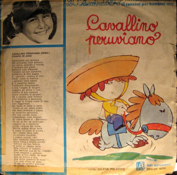 Milena Palacios / David Masseroni - Cavallino Peruviano / Rumbakatumba (7")