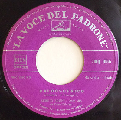 Sergio Bruni - Palcoscenico / Lazzarella (7", Single)