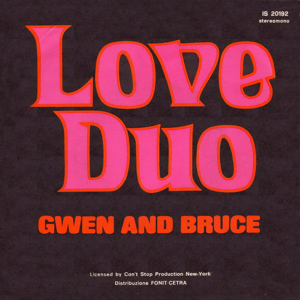 Gwen And Bruce - Love Duo (7")