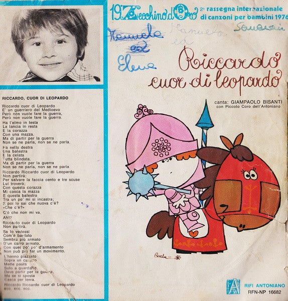 Giampaolo Bisanti / Olaf Stief - Riccardo Cuor Di Leopardo / Nozze Nel Bosco (Ein Vogel Wollte Hochzeit Machen) (7", M/Print)