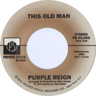 Purple Reign - This Old Man (7")