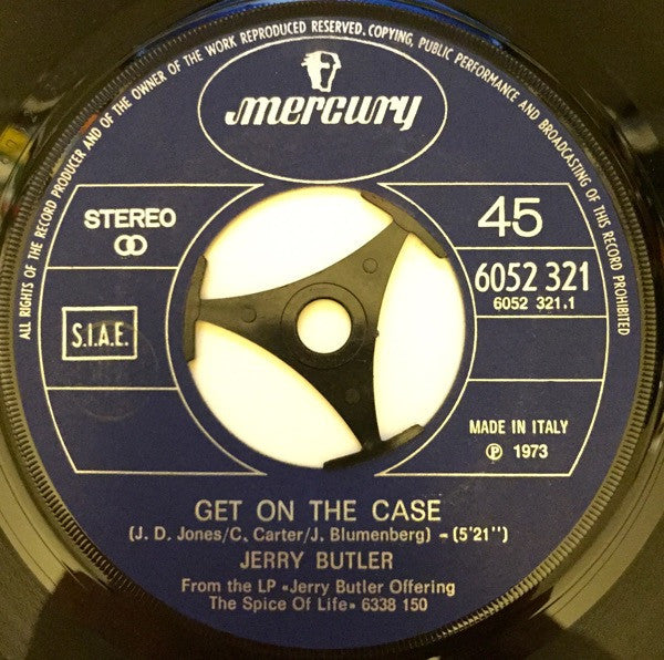 Jerry Butler - Get On The Case (7")