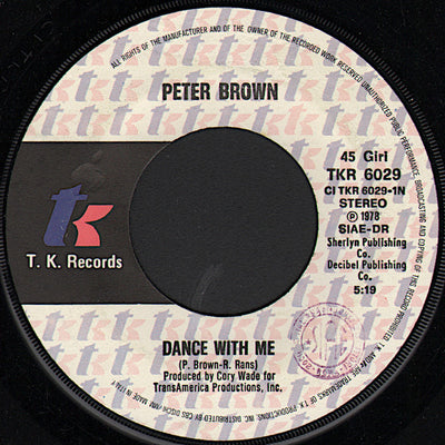 Peter Brown - Dance With Me / Fantasy Love Affair (7")