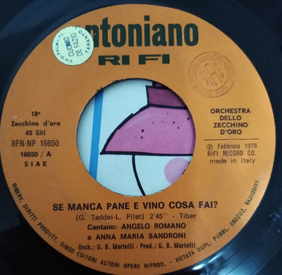 Various - Zecchino D'Oro 76 / Se Manca Pane E Vino Cosa Fai ? (7")