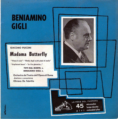 Beniamino Gigli - Madama Butterfly (7", EP)