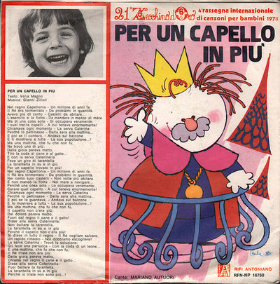 Mariano Autuori / Ana Rita Marques Guimarães - Per Un Capello In Più / Nella Bottega Di Mastro André (7")