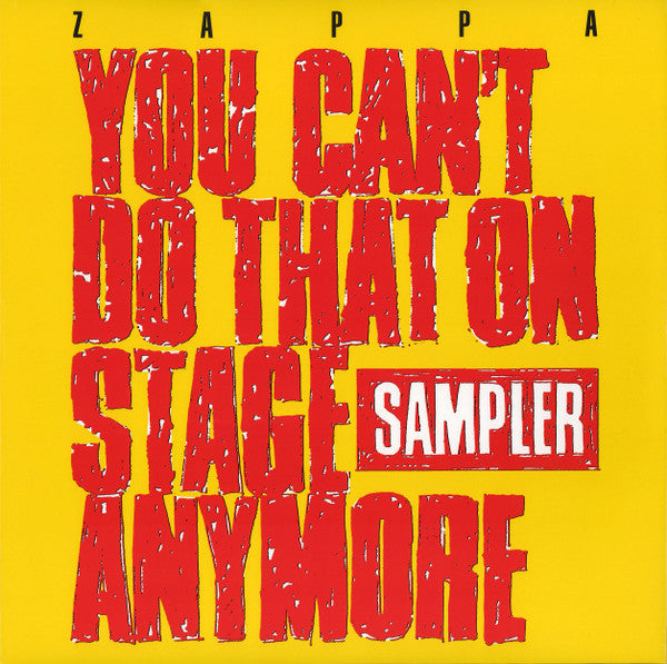 Frank Zappa - You Can'T Do That On Stage, Sampler (RSD 2020, 2LP, Yellow & Red Translucent, 180gr)