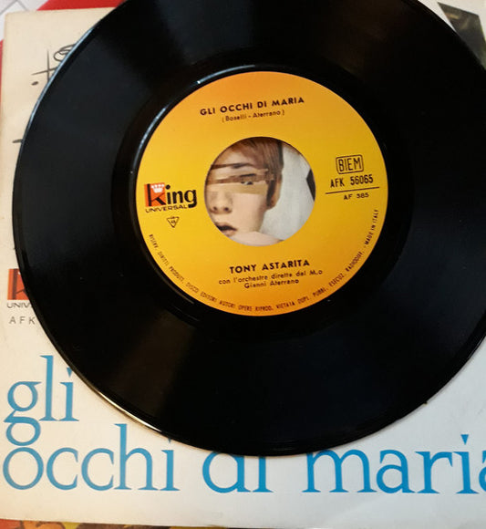 Tony Astarita - Gli Occhi Di Maria / Perdutamente Amore (7")