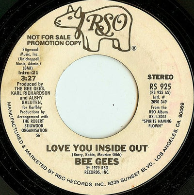 Bee Gees - Love You Inside Out (7", Single, Promo, Styrene, 56)