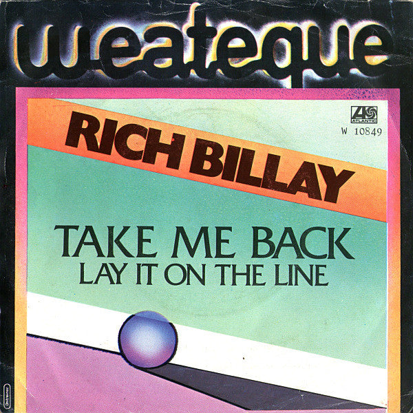 Richard Billay - Take Me Back (7")