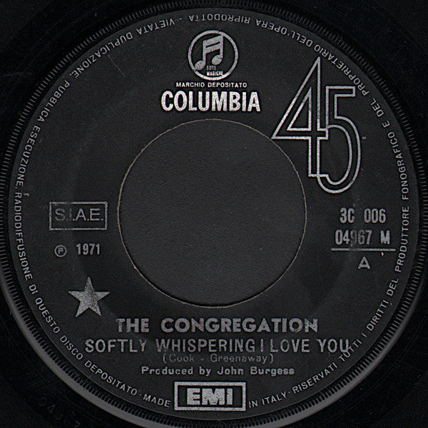 Congregation - Softly Whispering I Love You (7")