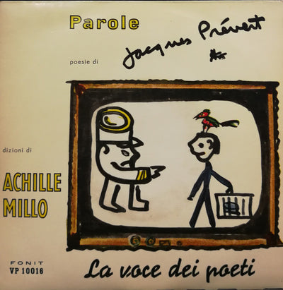 Jacques Prévert Dizioni Di Achille Millo - Parole (7", EP)