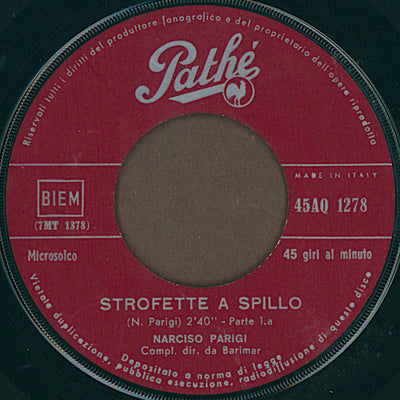 Narciso Parigi - Strofette A Spillo (7")