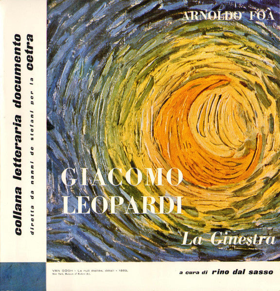 Arnoldo Foà, Giacomo Leopardi - La Ginestra (7", Gat)