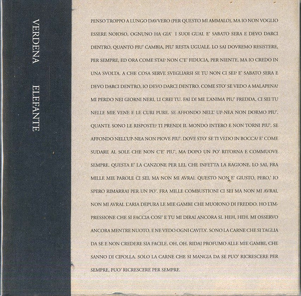 Verdena - Elefante (10")