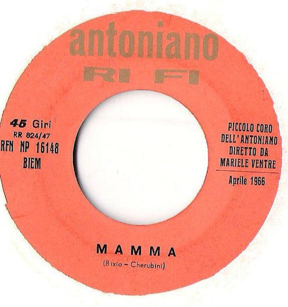 Piccolo Coro Dell'Antoniano - Tanti Auguri Alla Mamma (7")