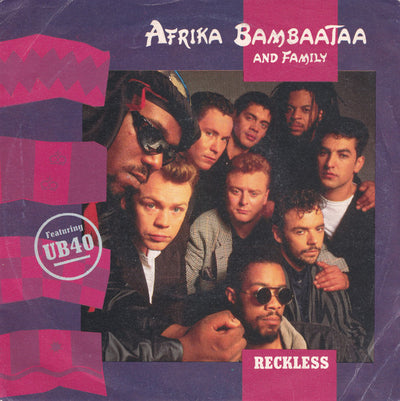 Afrika Bambaataa & Family Featuring UB40 - Reckless (7", Single)