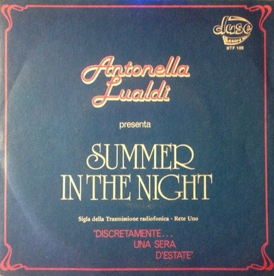 Antonella Lualdi - Summer In The Night (7", Single)