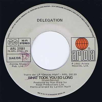 Delegation - What Took You So Long / Gonna Bring The House Down (7")