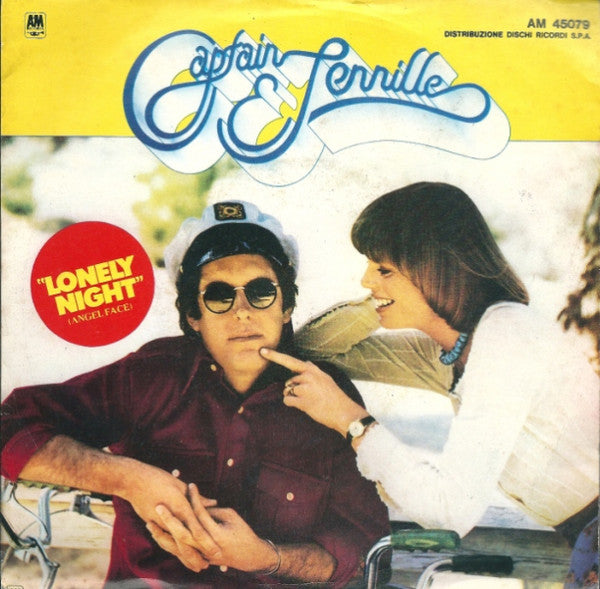 Captain And Tennille - Lonely Night (Angel Face) (7", Single)