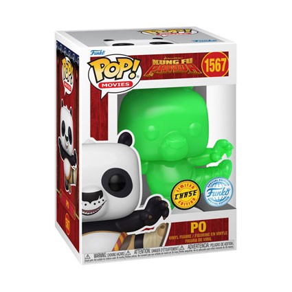 Kung Fu Panda: Funko Pop! Movies - Po (Vinyl Figure 1567) (Glow Chase Limited Edition)
