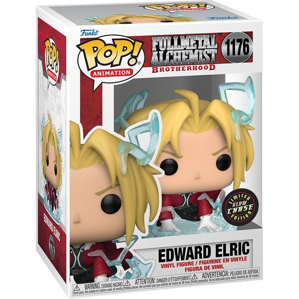 Fullmetal Alchemist: - Funko Pop! Animation - Edward Elric (Vinyl Figure 1176) (Glow Chase Limited Edition)