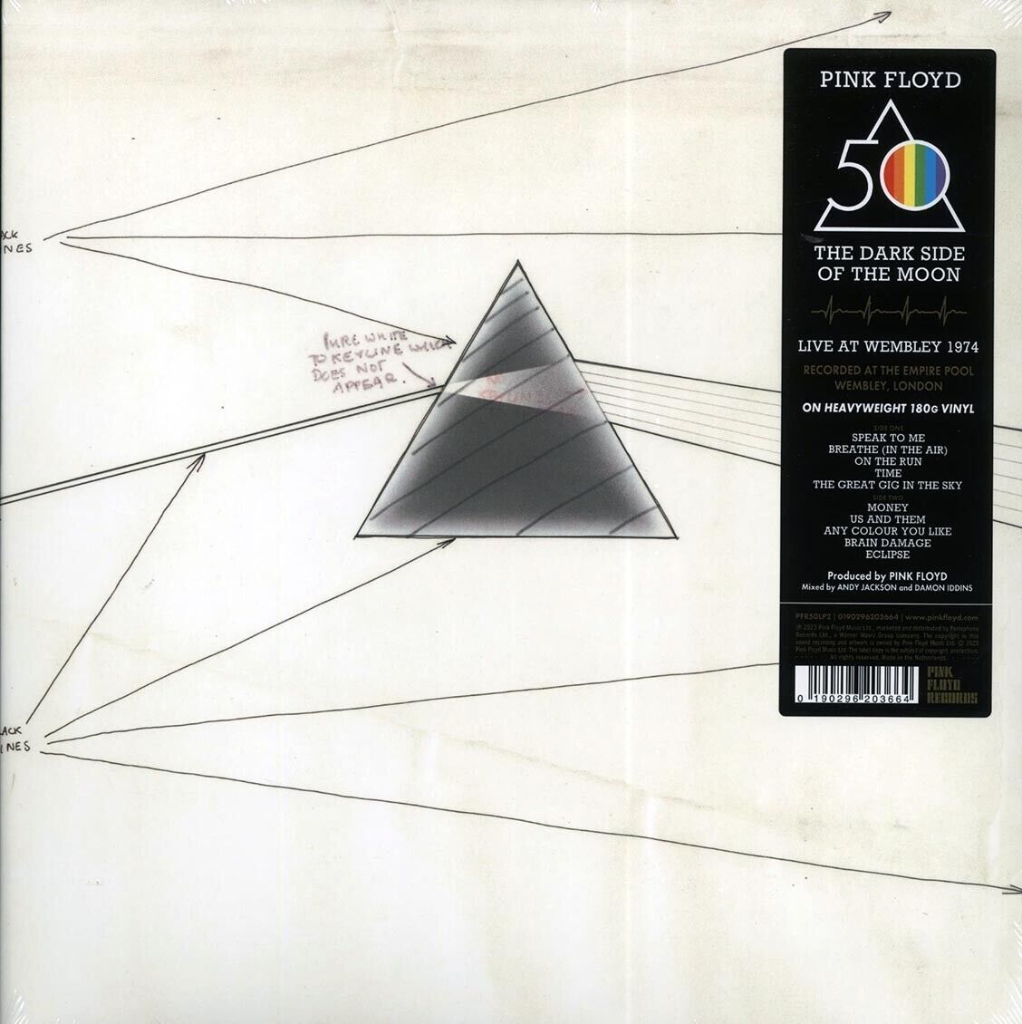Pink Floyd - The Dark Side Of The Moon, Live At Wembley 1974 (50Th Ann, 180gr)