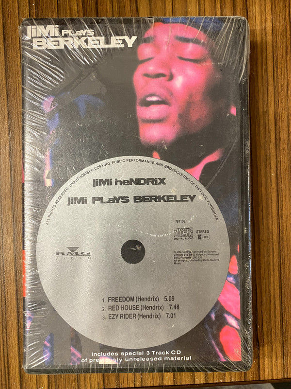 Jimi Hendrix - Jimi Plays Berkeley (VHS, PAL + CD, EP)
