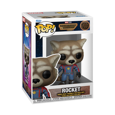 Marvel: Funko Pop! Guardians Of The Galaxy Vol. 3 - Rocket (Vinyl Figure 1202)