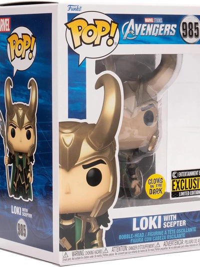 Marvel: Funko Pop! - Avengers - Loki With Scepter (Glow) (Vinyl Figure 985)