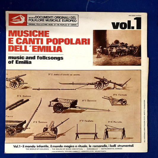 Various - Musiche E Canti Popolari Dell'Emilia Vol.1 (LP)