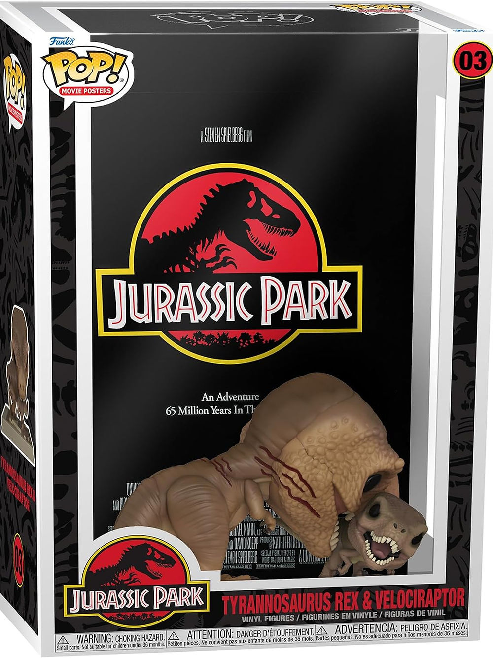 Jurassic Park: Funko Pop! Movie - Tyrannosaurus Rex & Velociraptor (Vinyl 03)
