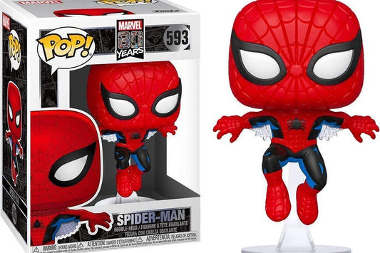 Marvel: Funko Pop! - 80 Years - Spider-Man (Bobble-Head) (Vinyl Figure 593)